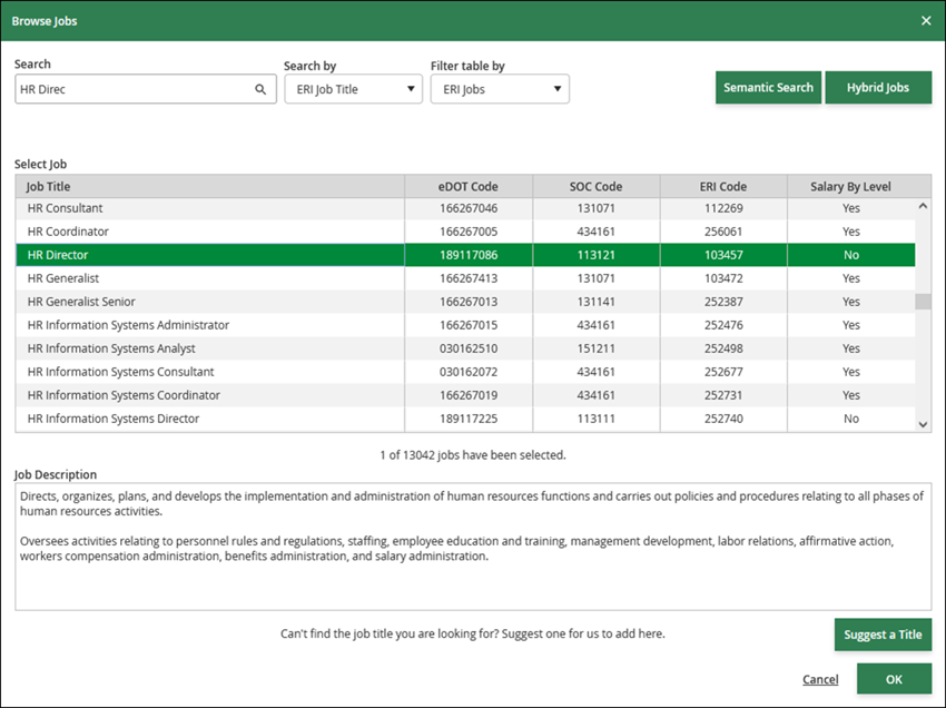 Additional Salary Assessor Topics (Listed Alphabetically) > Browse Jobs